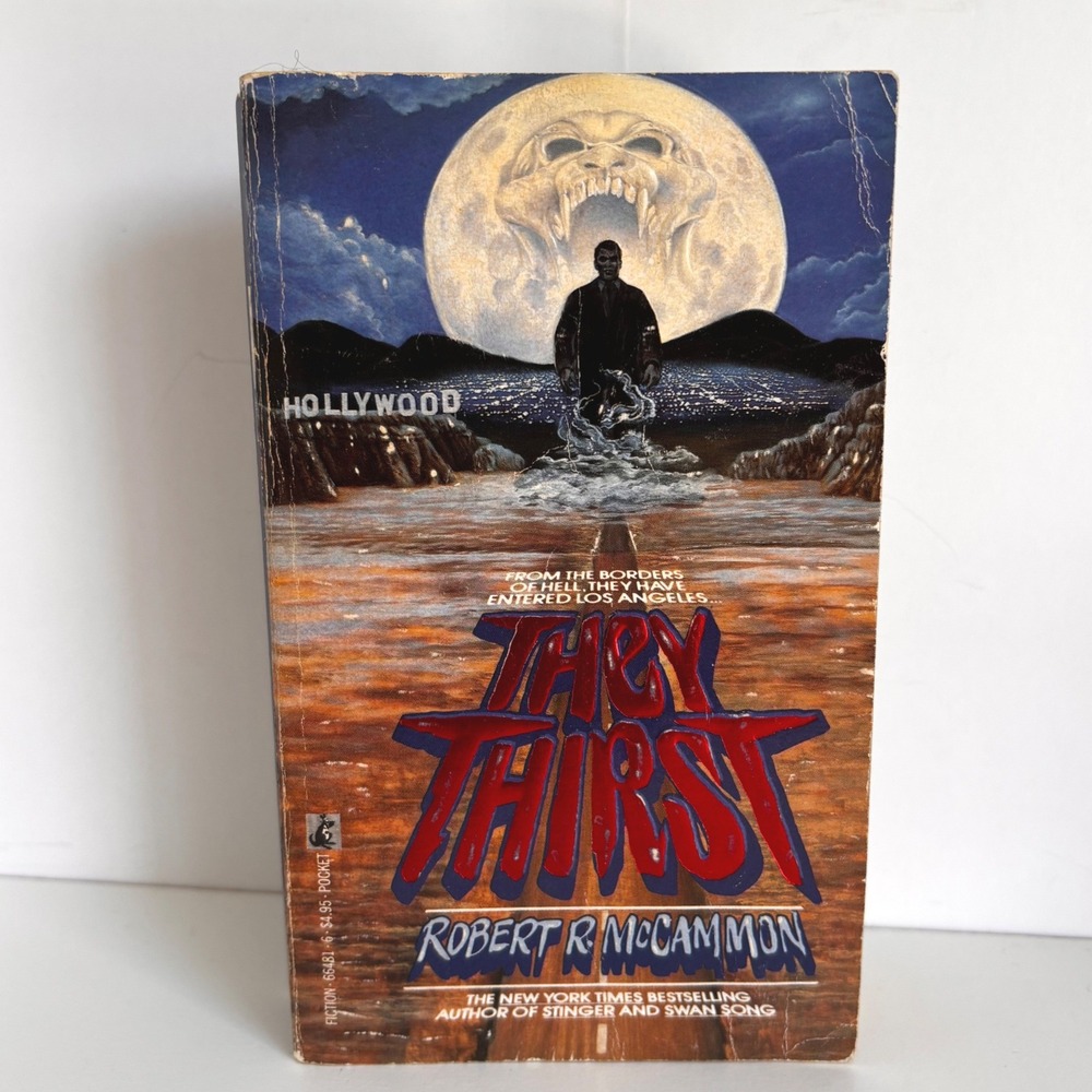 They Thirst Robert R McCammon Vintage Paperback Horror Novel 1988 Pocket Books